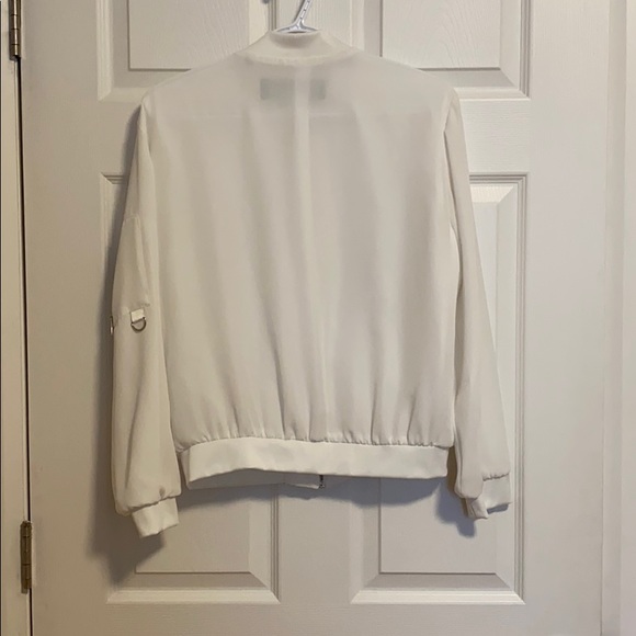 White zara basics bomber jacket - Picture 5 of 5